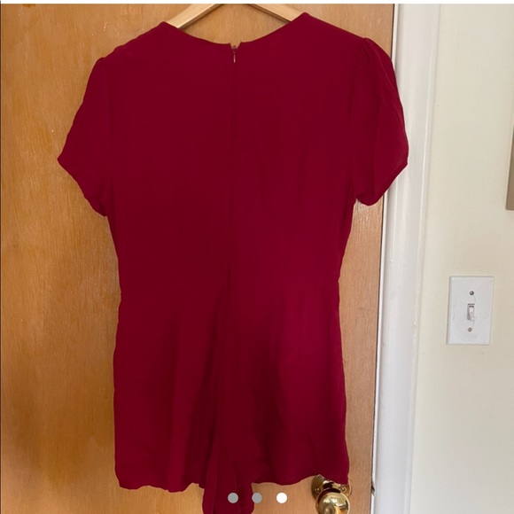 Burgundy Romper - Picture 3 of 3